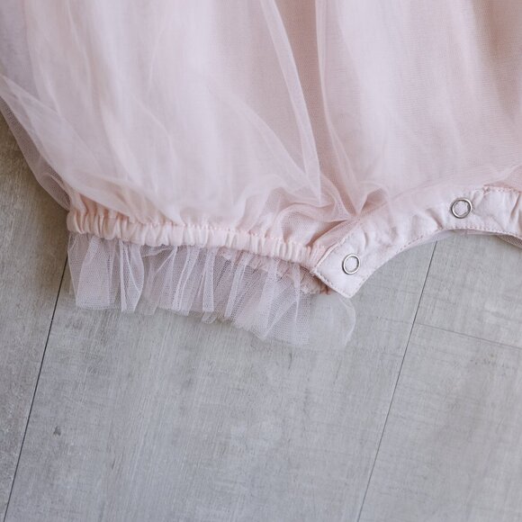 Tutu Du Monde Pink Bebe Tulle Romper Bubble Onsie Party Portrait Wedding NWT - Picture 6 of 9
